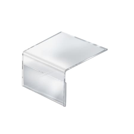 Azar Displays 6"W x 4"H Shelf Sign Holder, PK10 142702